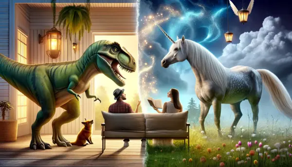 would you rather have a pet dinosaur or talking unicorn - couples would you rather question