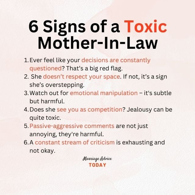 Is your Mother-In-Law a problem for your marriage? Here are 6 signs your MIL is toxic!